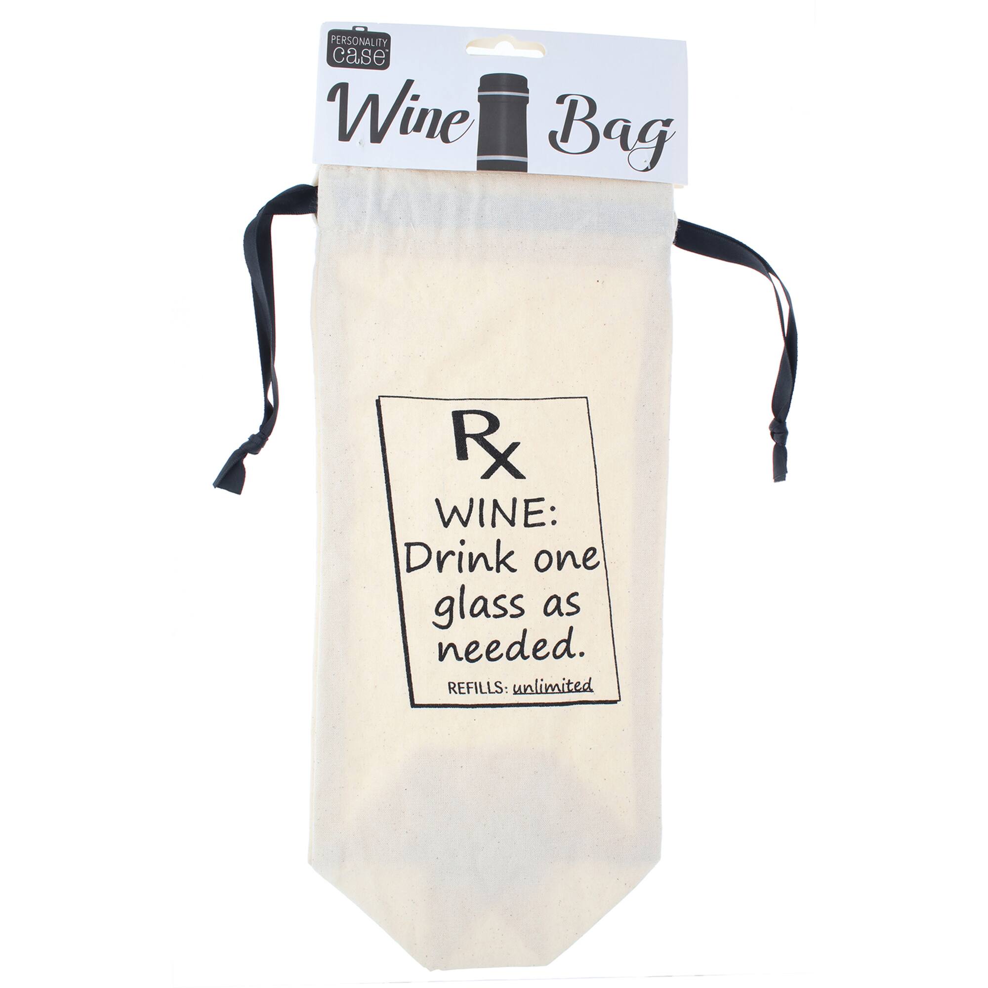 Personality Case™ Prescription Wine Canvas Wine Bag
